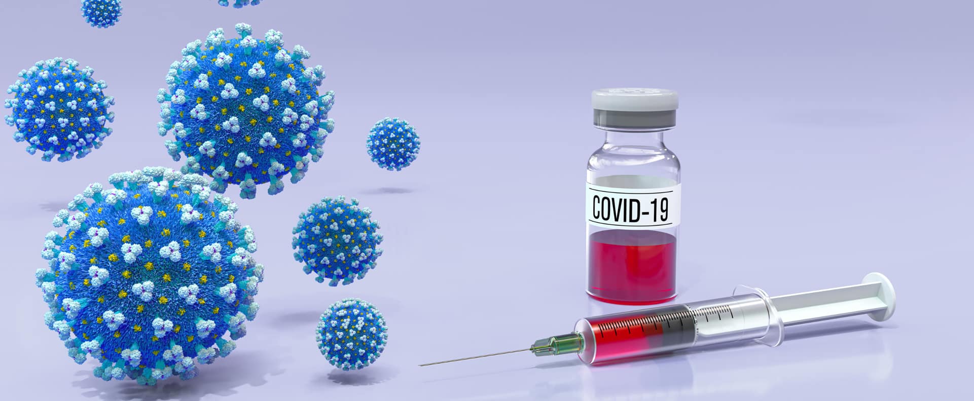 jeringa covid virus azul vacuna
